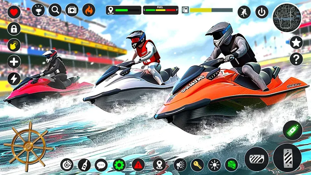 Jetski Boat Racing: Boat Games [MOD: безлимитные деньги и топливо] Screenshot 5