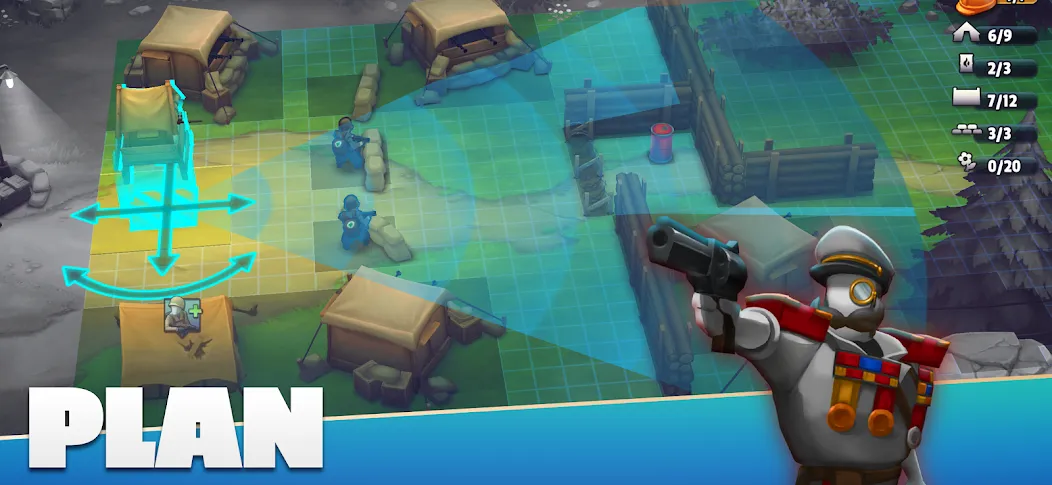 GUNS UP! Mobile War Strategy [MOD: безлимитные ресурсы и мощная армия] Screenshot 2