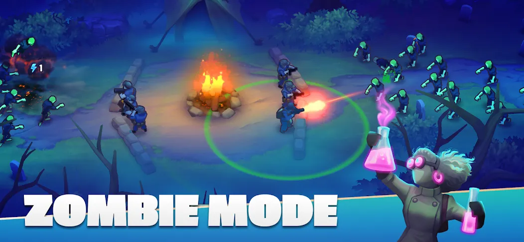 GUNS UP! Mobile War Strategy [MOD: безлимитные ресурсы и мощная армия] Screenshot 4