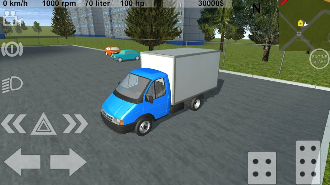 Russian Light Truck Simulator [MOD: безлимитные деньги и топливо] Screenshot 1