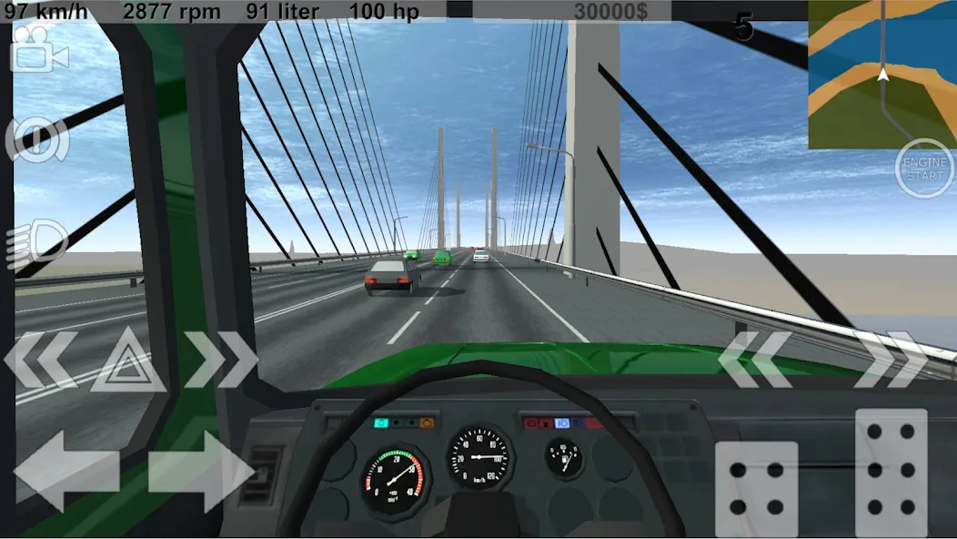 Russian Light Truck Simulator [MOD: безлимитные деньги и топливо] Screenshot 2