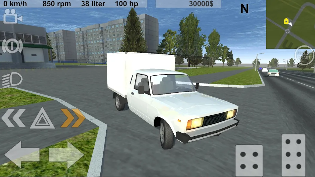 Russian Light Truck Simulator [MOD: безлимитные деньги и топливо] Screenshot 5