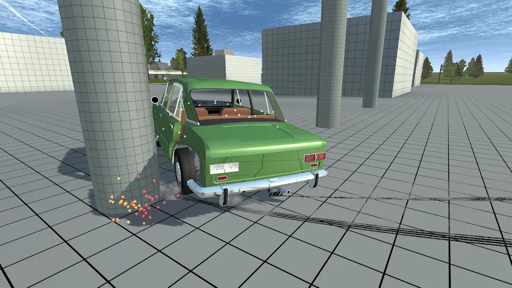 Simple Car Crash Physics Sim [MOD: реалистичная физика и разрушения] Screenshot 1