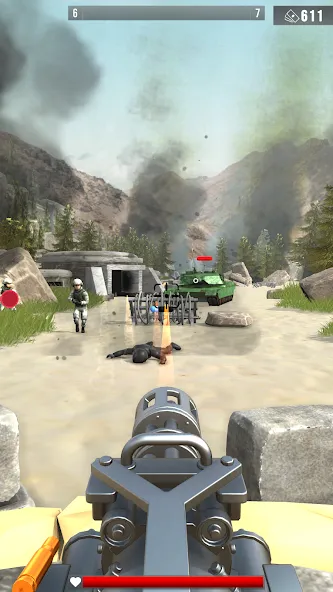 Infantry Attack: War 3D FPS [MOD: безлимитные деньги и оружие] Screenshot 2