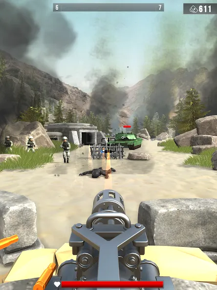 Infantry Attack: War 3D FPS [MOD: безлимитные деньги и оружие] Screenshot 5