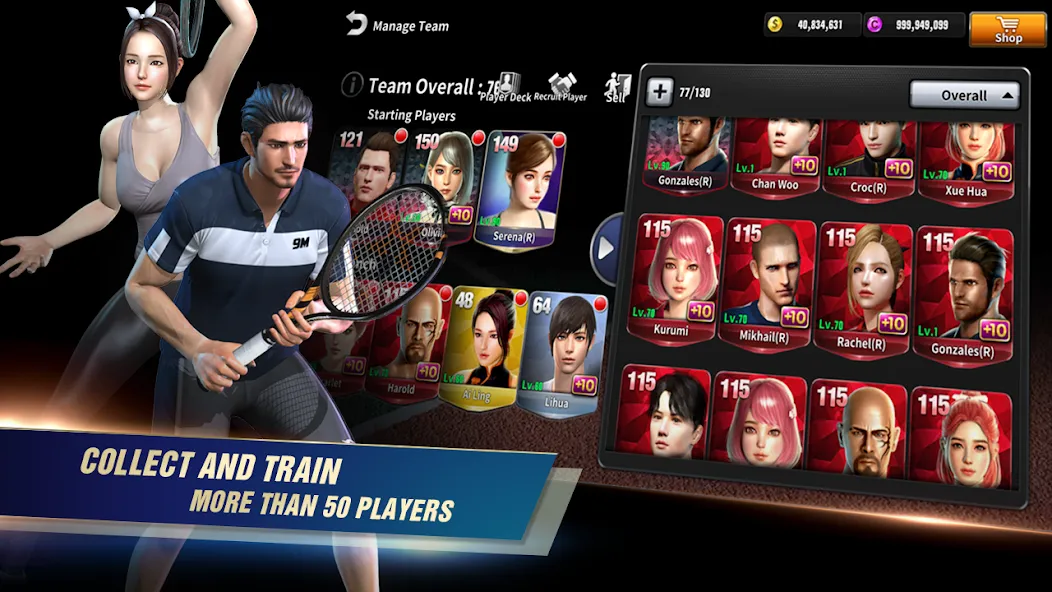Ultimate Tennis: 3D online spo [MOD: безлимитные деньги и энергия] Screenshot 4