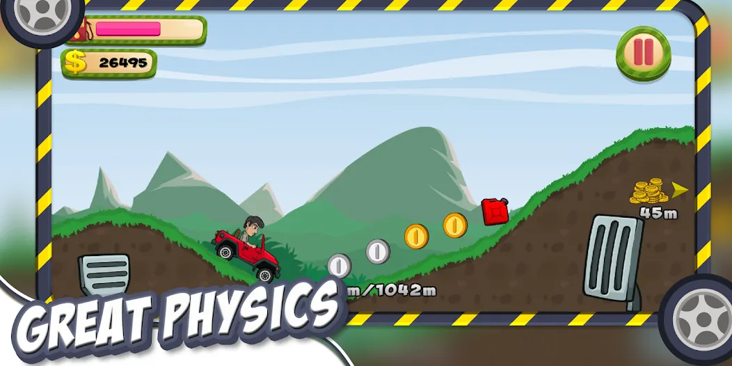 Hill Racing – Offroad Hill Adv [MOD: безлимитные деньги и топливо] Screenshot 2