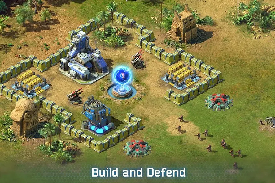 Battle for the Galaxy [MOD: безлимитные ресурсы и мощная армия] Screenshot 1