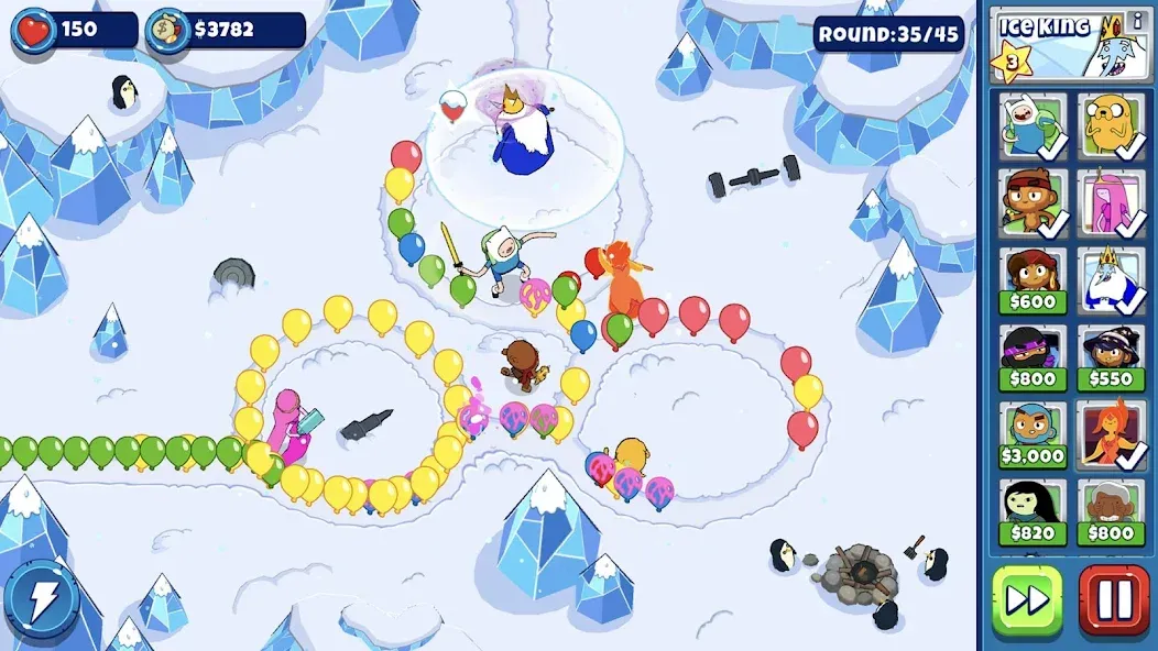 Bloons Adventure Time TD [MOD: безлимитные деньги и персонажи] Screenshot 1