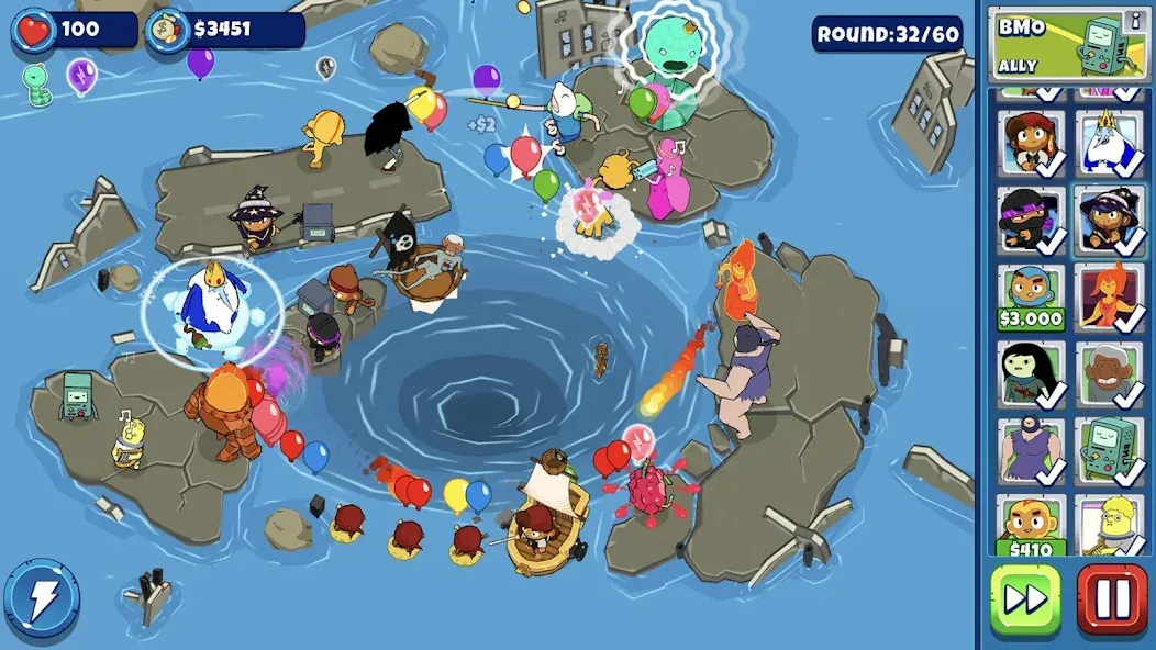 Bloons Adventure Time TD [MOD: безлимитные деньги и персонажи] Screenshot 2