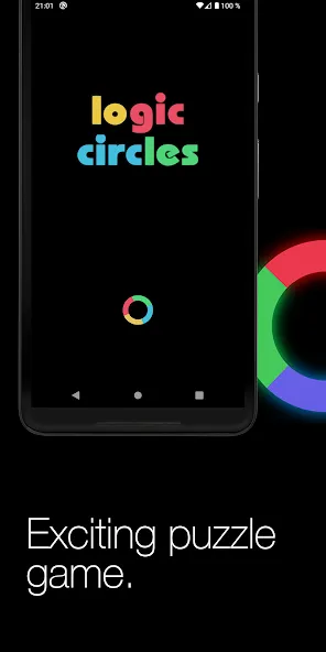 Logic circles. Puzzle game. [MOD: безлимитные подсказки и все уровни открыты] Screenshot 1