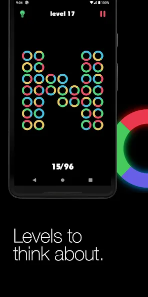 Logic circles. Puzzle game. [MOD: безлимитные подсказки и все уровни открыты] Screenshot 3