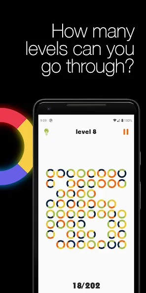 Logic circles. Puzzle game. [MOD: безлимитные подсказки и все уровни открыты] Screenshot 4