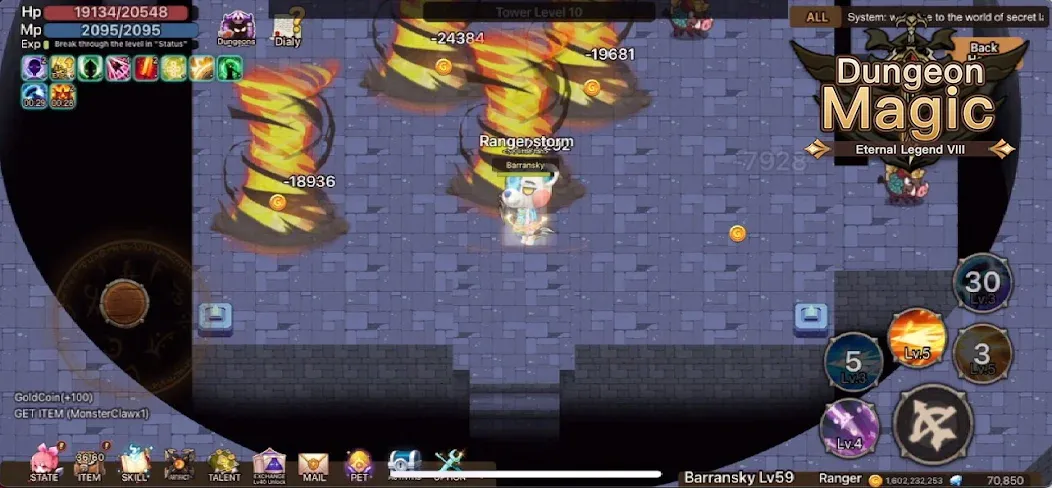 Magic Dungeon:Fallen Angel [MOD: много денег и усиленный герой] Screenshot 1