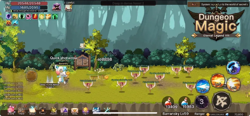 Magic Dungeon:Fallen Angel [MOD: много денег и усиленный герой] Screenshot 2