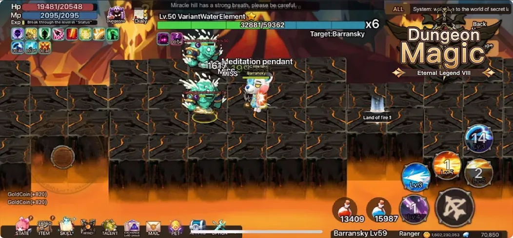 Magic Dungeon:Fallen Angel [MOD: много денег и усиленный герой] Screenshot 3