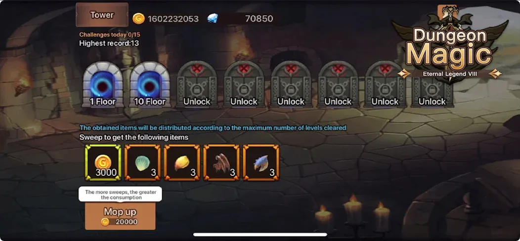 Magic Dungeon:Fallen Angel [MOD: много денег и усиленный герой] Screenshot 4