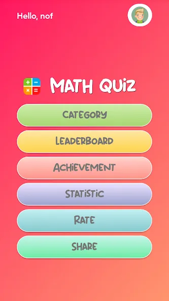 Math Quiz [MOD: безлимитные подсказки и все уровни открыты] Screenshot 1
