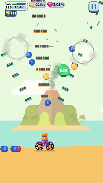 Ball Blast Cannon blitz mania [MOD: безлимитные монеты и усиленная пушка] Screenshot 1