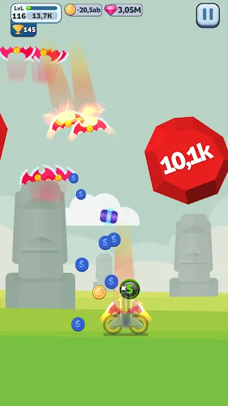 Ball Blast Cannon blitz mania [MOD: безлимитные монеты и усиленная пушка] Screenshot 3