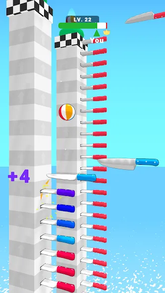 Ball Up: Knife Racing [MOD: безлимитные деньги и все ножи] Screenshot 3