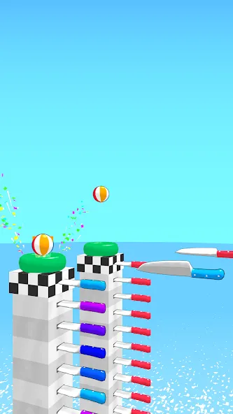 Ball Up: Knife Racing [MOD: безлимитные деньги и все ножи] Screenshot 4