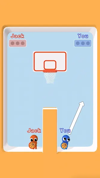 Basket Battle [MOD: безлимитные монеты и усиленный бросок] Screenshot 1
