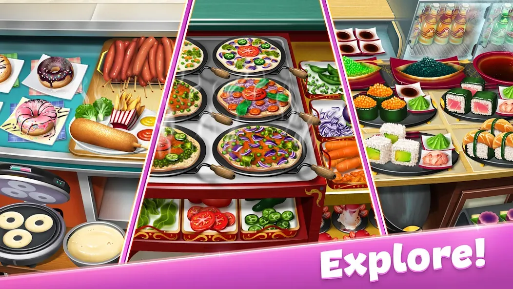 Cooking Fever: Restaurant Game [MOD: безлимитные монеты и все рестораны открыты] Screenshot 2