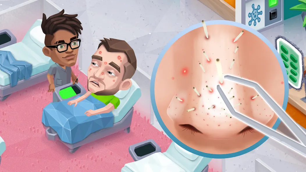 Happy Clinic: Hospital Game [MOD: безлимитные монеты и ускоренное лечение] Screenshot 3