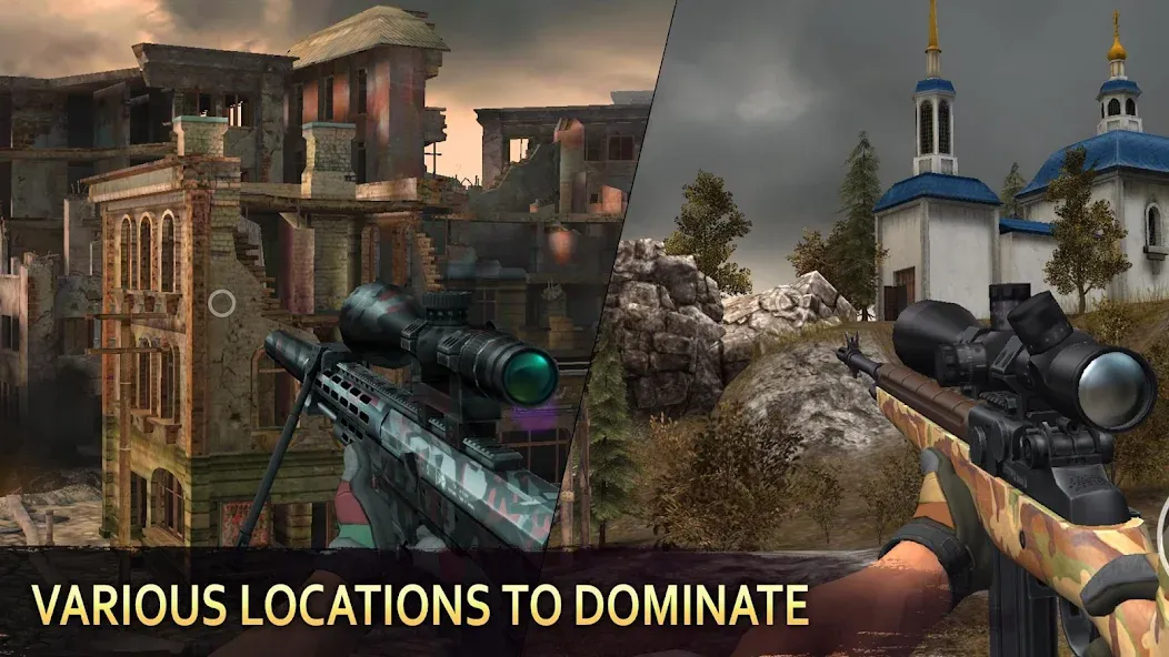 Sniper Arena: PvP Army Shooter [MOD: безлимитные деньги и оружие] Screenshot 3