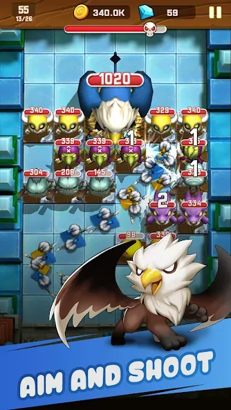 Monster Breaker Hero [MOD: безлимитные деньги и усиленные герои] Screenshot 2