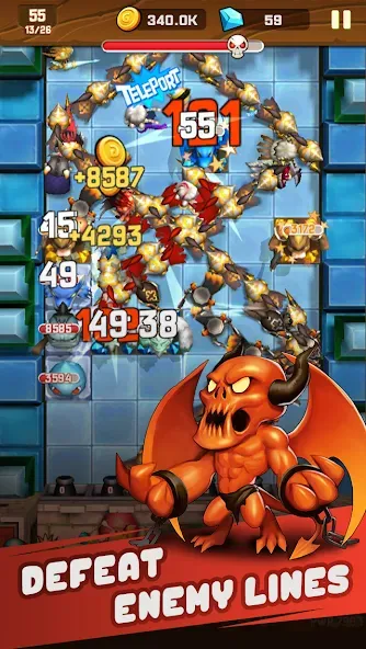 Monster Breaker Hero [MOD: безлимитные деньги и усиленные герои] Screenshot 3
