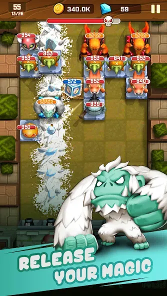 Monster Breaker Hero [MOD: безлимитные деньги и усиленные герои] Screenshot 4