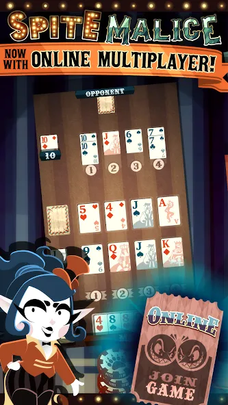 Spite &amp; Malice [MOD: безлимитные деньги и подсказки] Screenshot 1