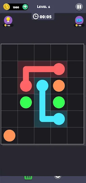 Same Color: Connect Two Dots [MOD: без рекламы и все уровни открыты] Screenshot 3