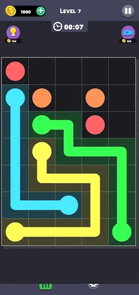 Same Color: Connect Two Dots [MOD: без рекламы и все уровни открыты] Screenshot 4