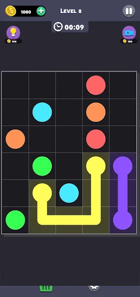 Same Color: Connect Two Dots [MOD: без рекламы и все уровни открыты] Screenshot 5