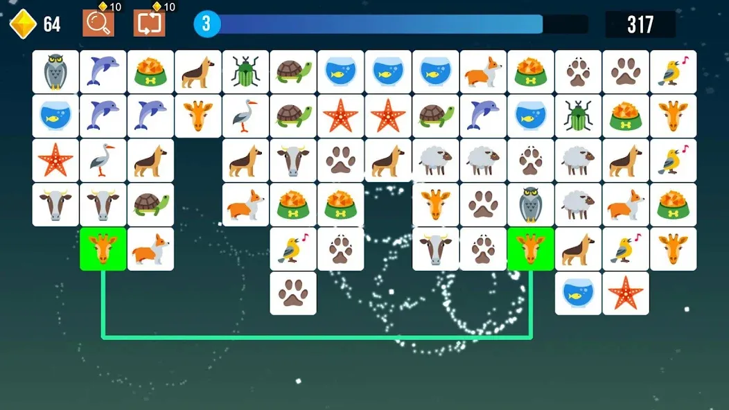 Pet Connect: Tile Puzzle Match [MOD: безлимитные монеты и подсказки] Screenshot 1