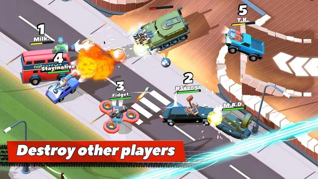 Crash of Cars [MOD: безлимитные монеты и разблокированы машины] Screenshot 1