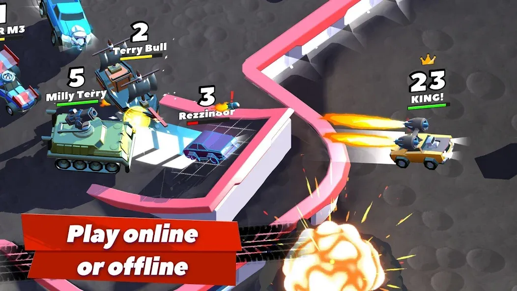Crash of Cars [MOD: безлимитные монеты и разблокированы машины] Screenshot 5