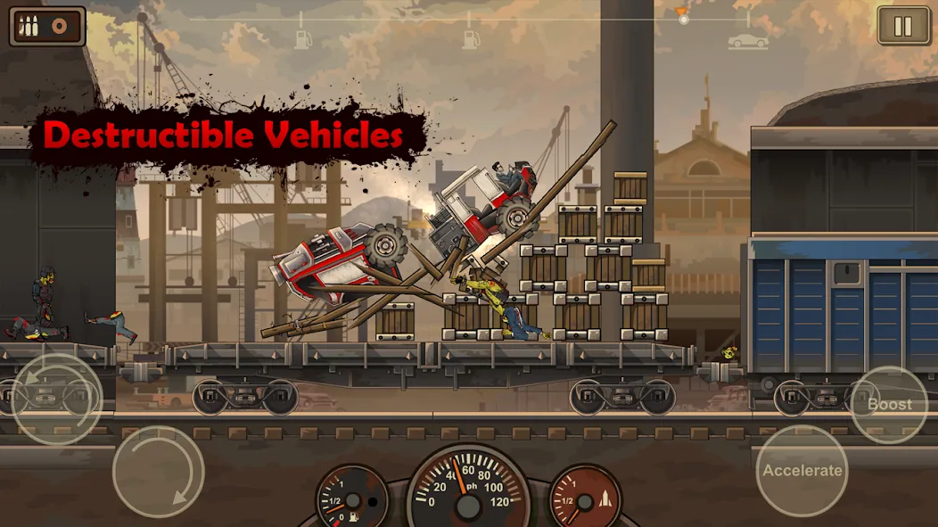 Earn to Die 2 [MOD: безлимитные деньги и топливо] Screenshot 3