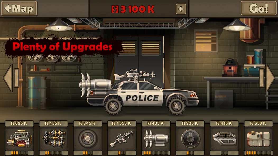Earn to Die 2 [MOD: безлимитные деньги и топливо] Screenshot 4