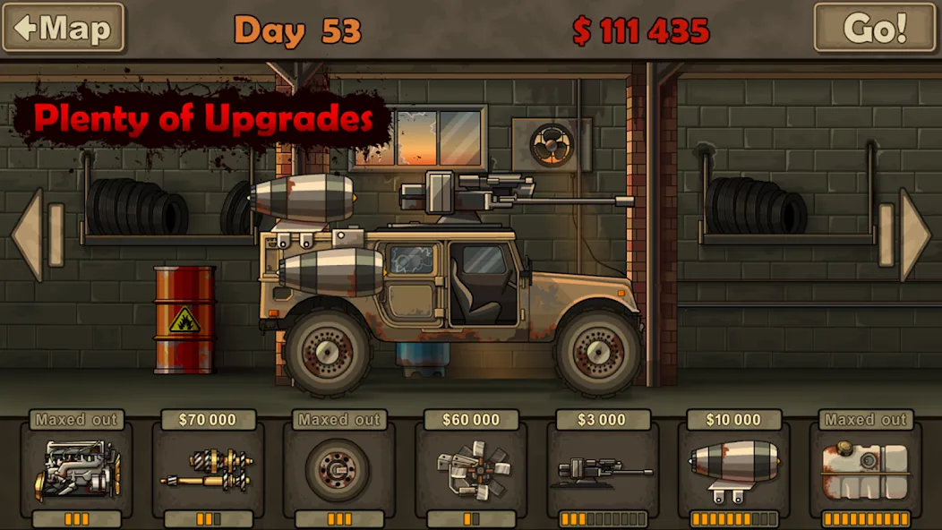 Earn to Die Lite [MOD: безлимитные деньги и топливо] Screenshot 3