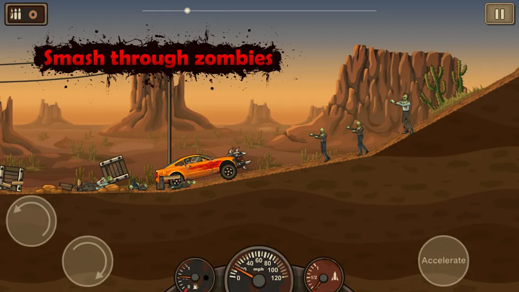 Earn to Die Lite [MOD: безлимитные деньги и топливо] Screenshot 5