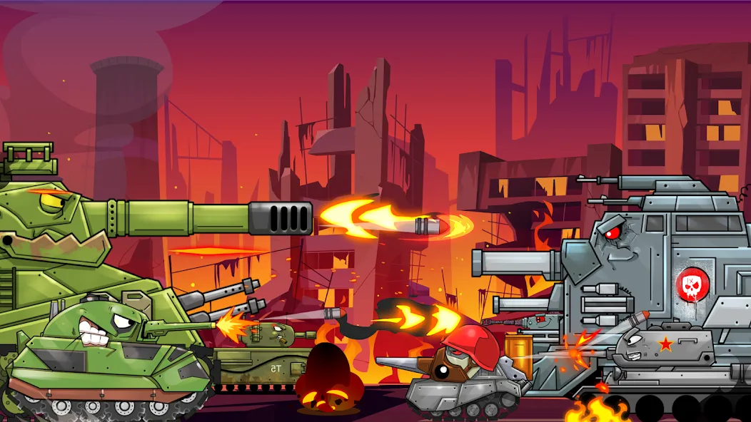Merge Master Tanks: Tank wars [MOD: безлимитные деньги и мощные танки] Screenshot 3