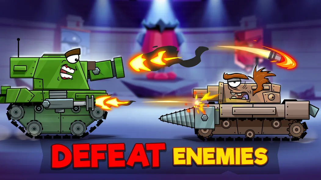 Tanks Arena io: Craft &amp; Combat [MOD: много денег и ресурсов] Screenshot 1