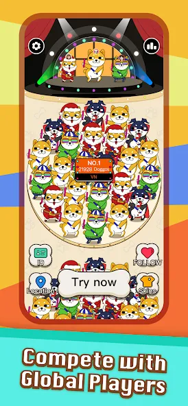 Doggo Go - Meme, Match 3 Tiles [MOD: безлимитные подсказки и жизни] Screenshot 2