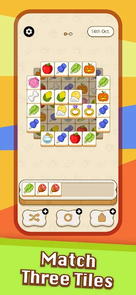 Doggo Go - Meme, Match 3 Tiles [MOD: безлимитные подсказки и жизни] Screenshot 3