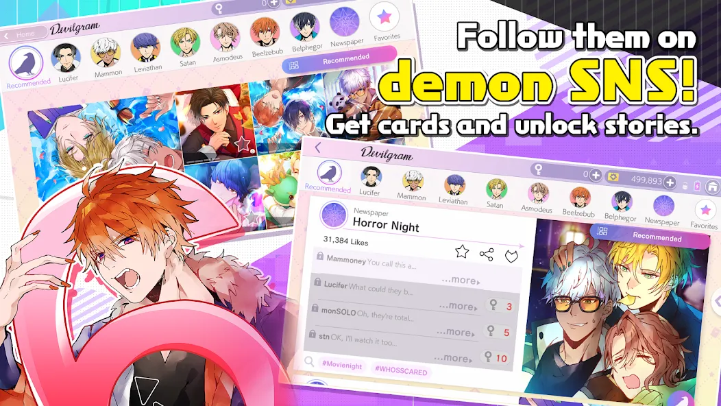 Obey Me! Anime Otome Sim Game [MOD: безлимитные деньги и подарки] Screenshot 3