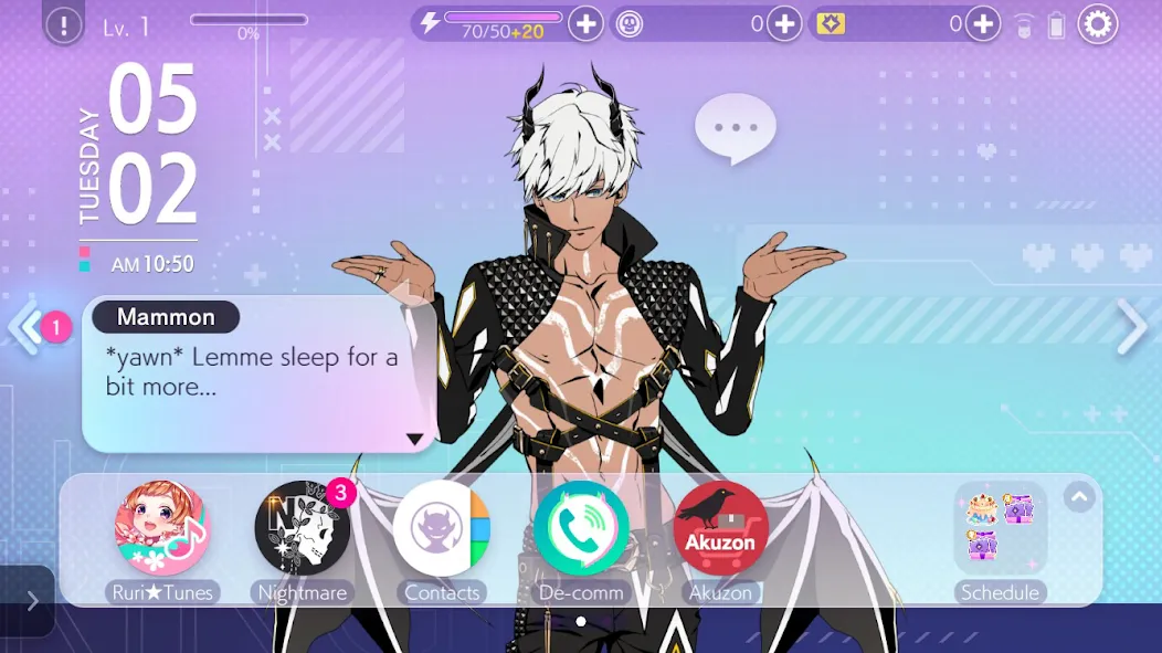 Otome Games Obey Me! NB [MOD: безлимитные ресурсы и открыты все уровни] Screenshot 3